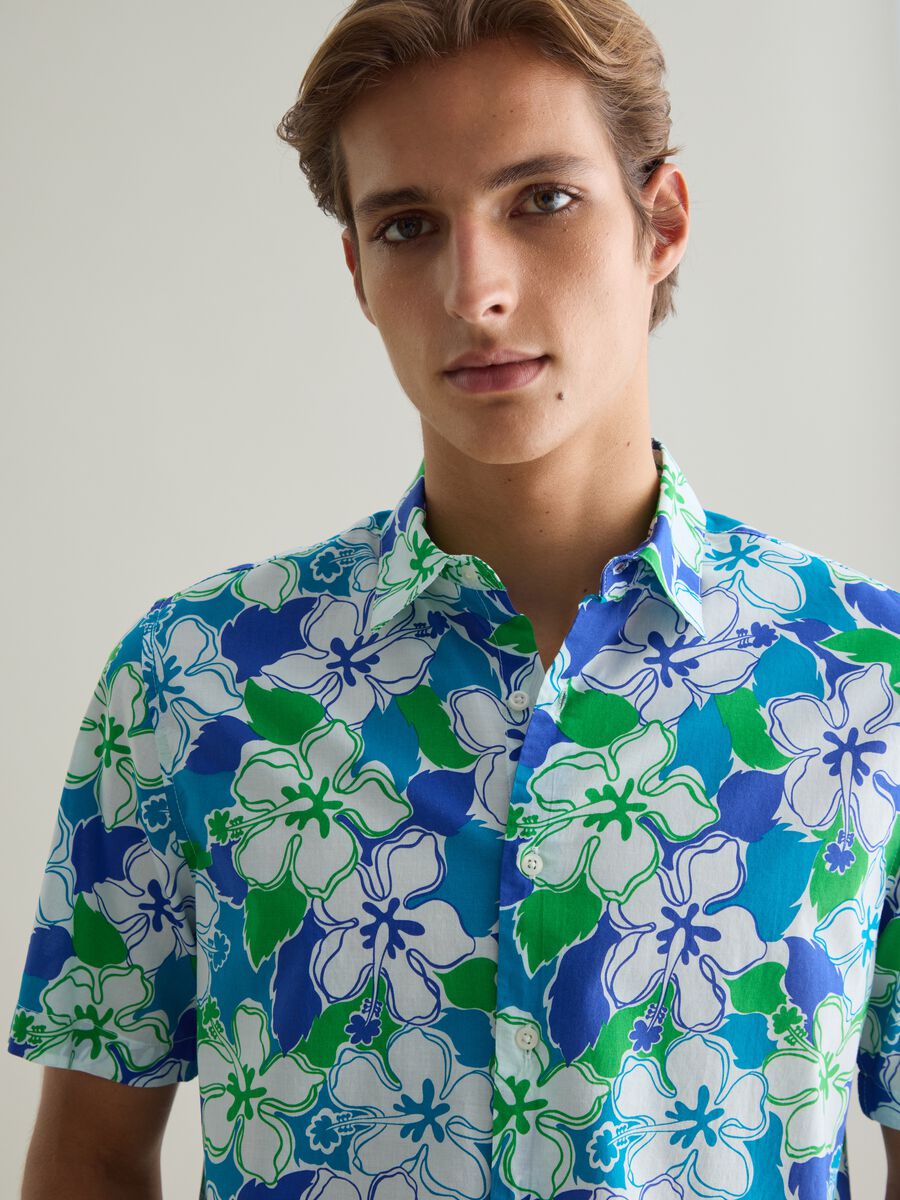 Men's pure cotton multicolour regular fit shirt_3