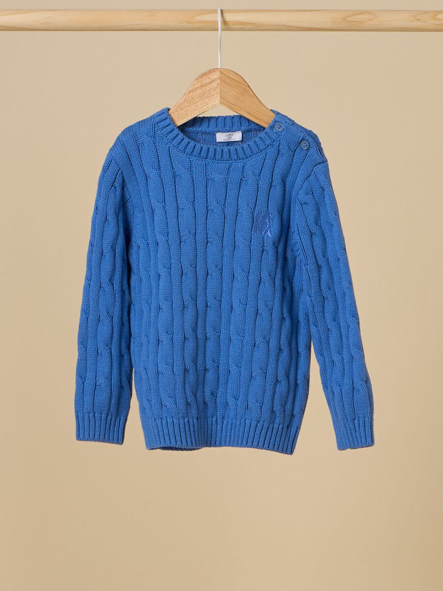 Cotton knit sweater_0