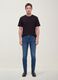 Skinny fit stretch cotton denim jeans_0