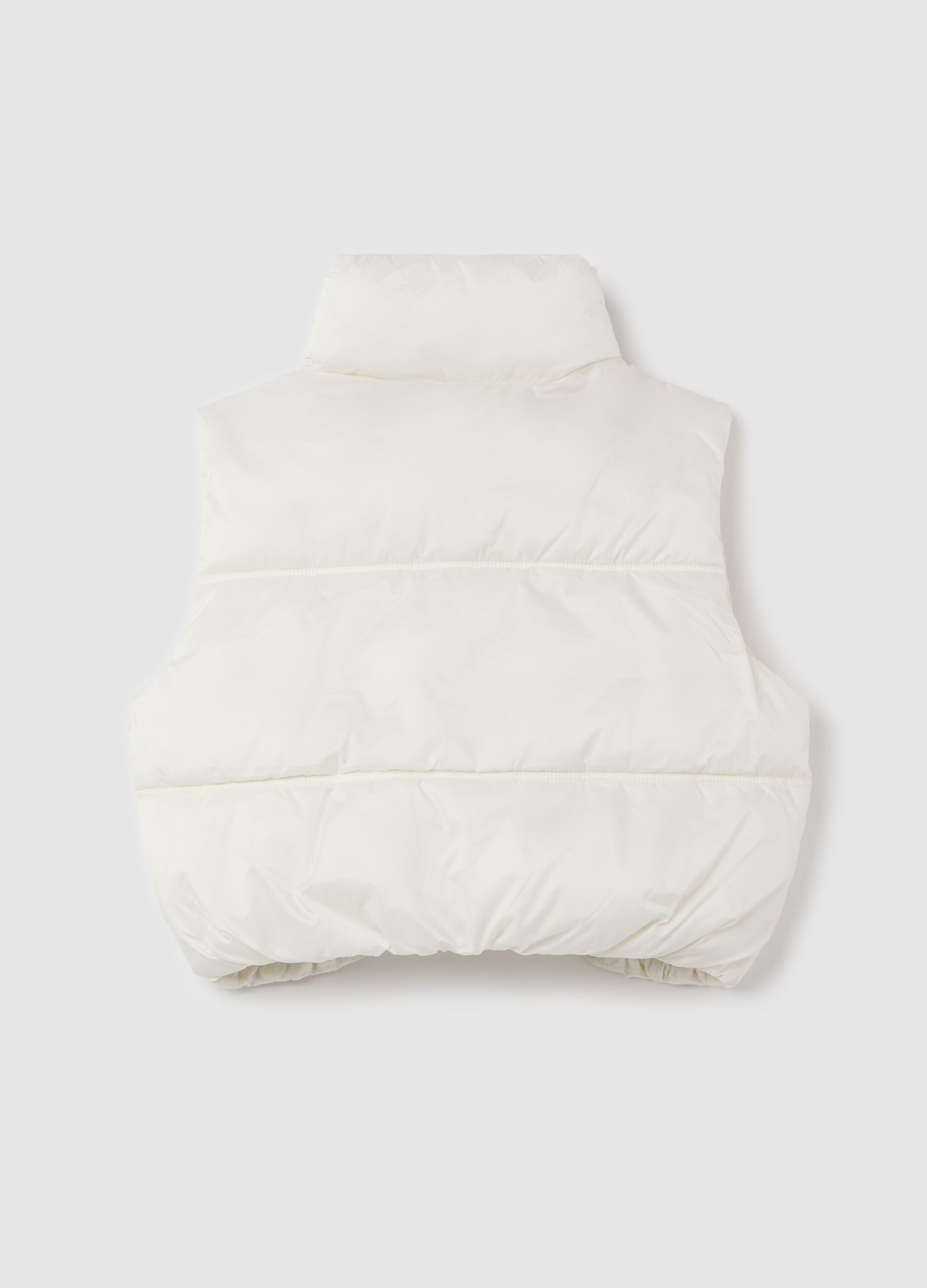 Quilted gilet in water-repellent fabric