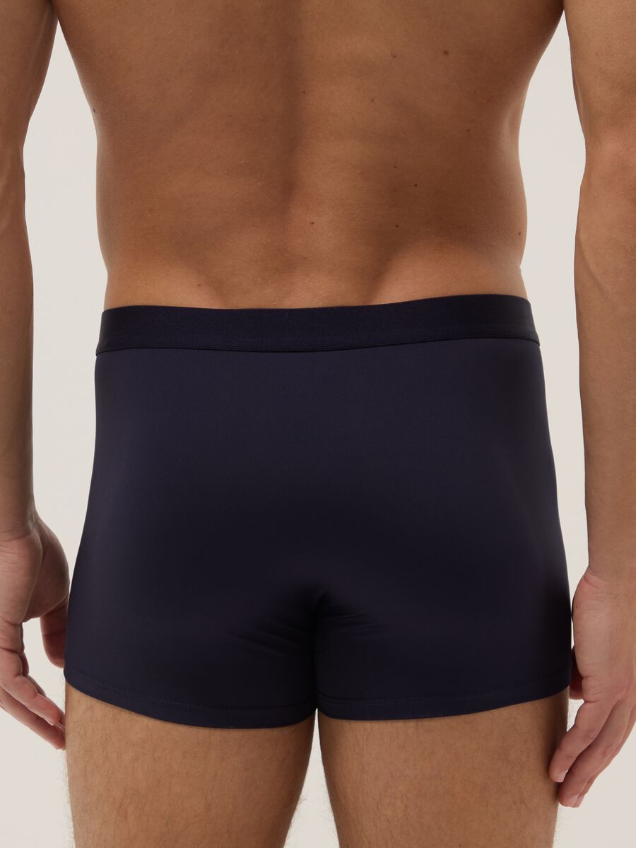 Three-pack of blue stretch-fabric boxer shorts, regular fit_2