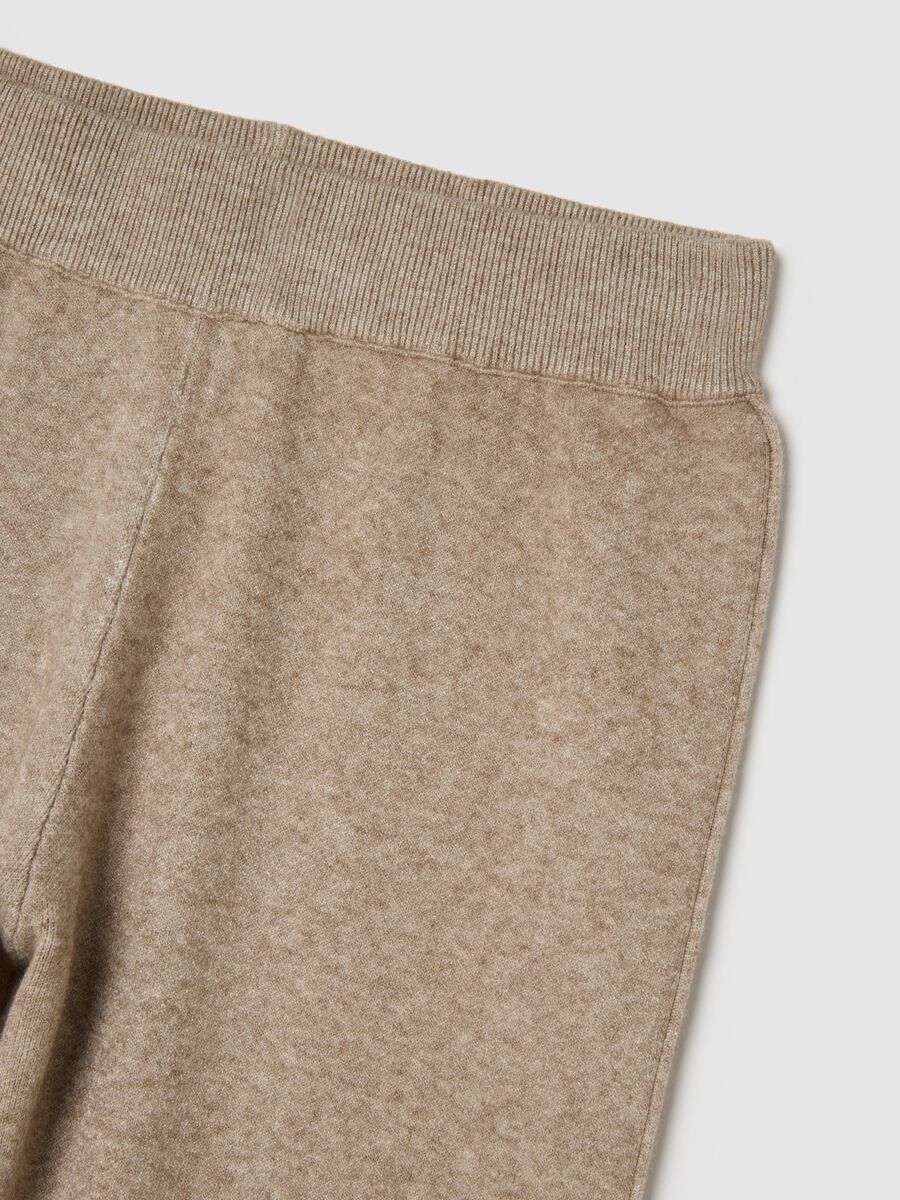 Pantaloni a palazzo beige regular fit_5