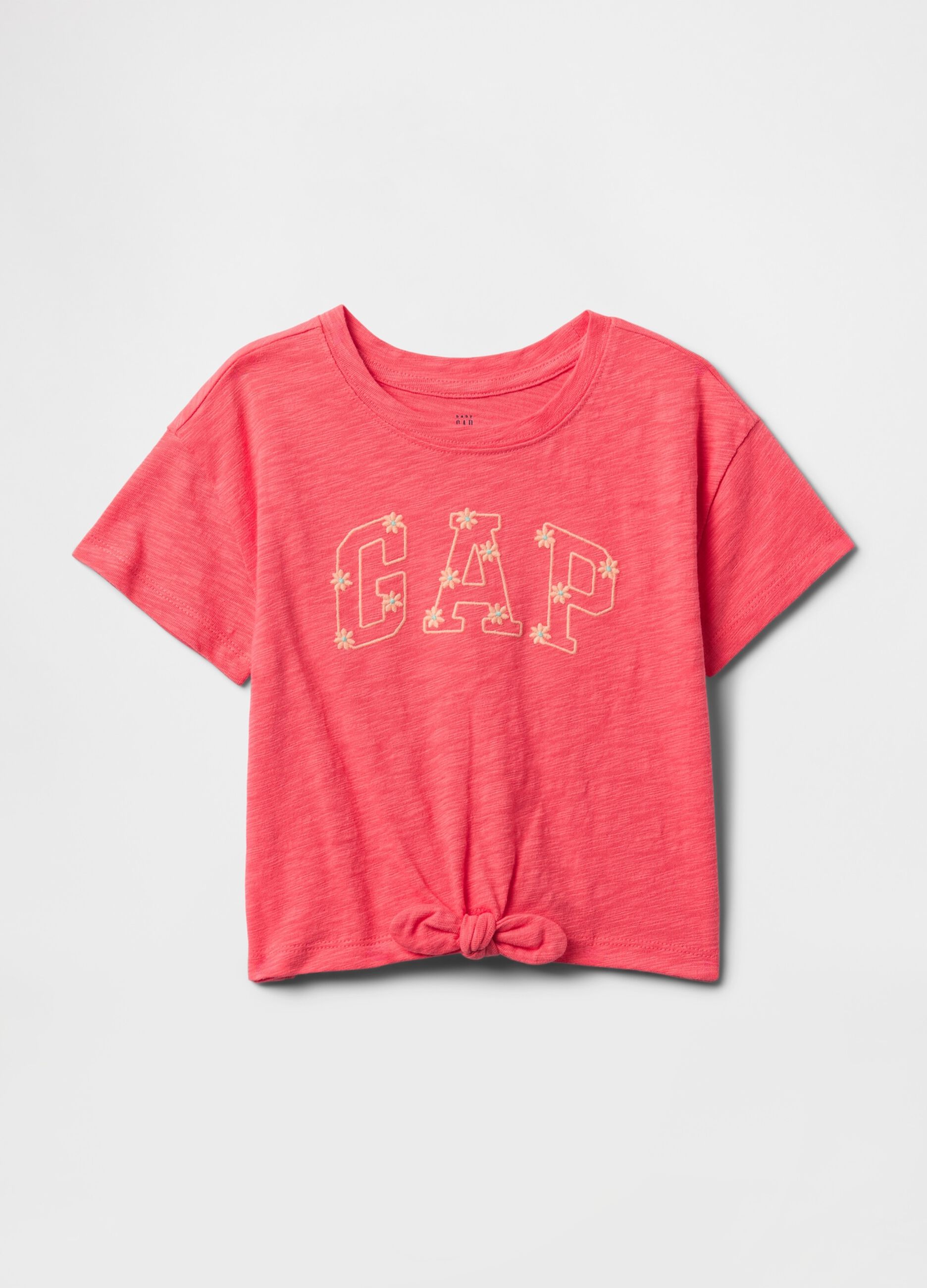 Pink short sleeve T-shirt with GAP logo