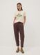 Beige pure cotton regular-fit T-shirt with cute animal print_1