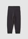 Children's trousers in pure black cotton regular fit_1