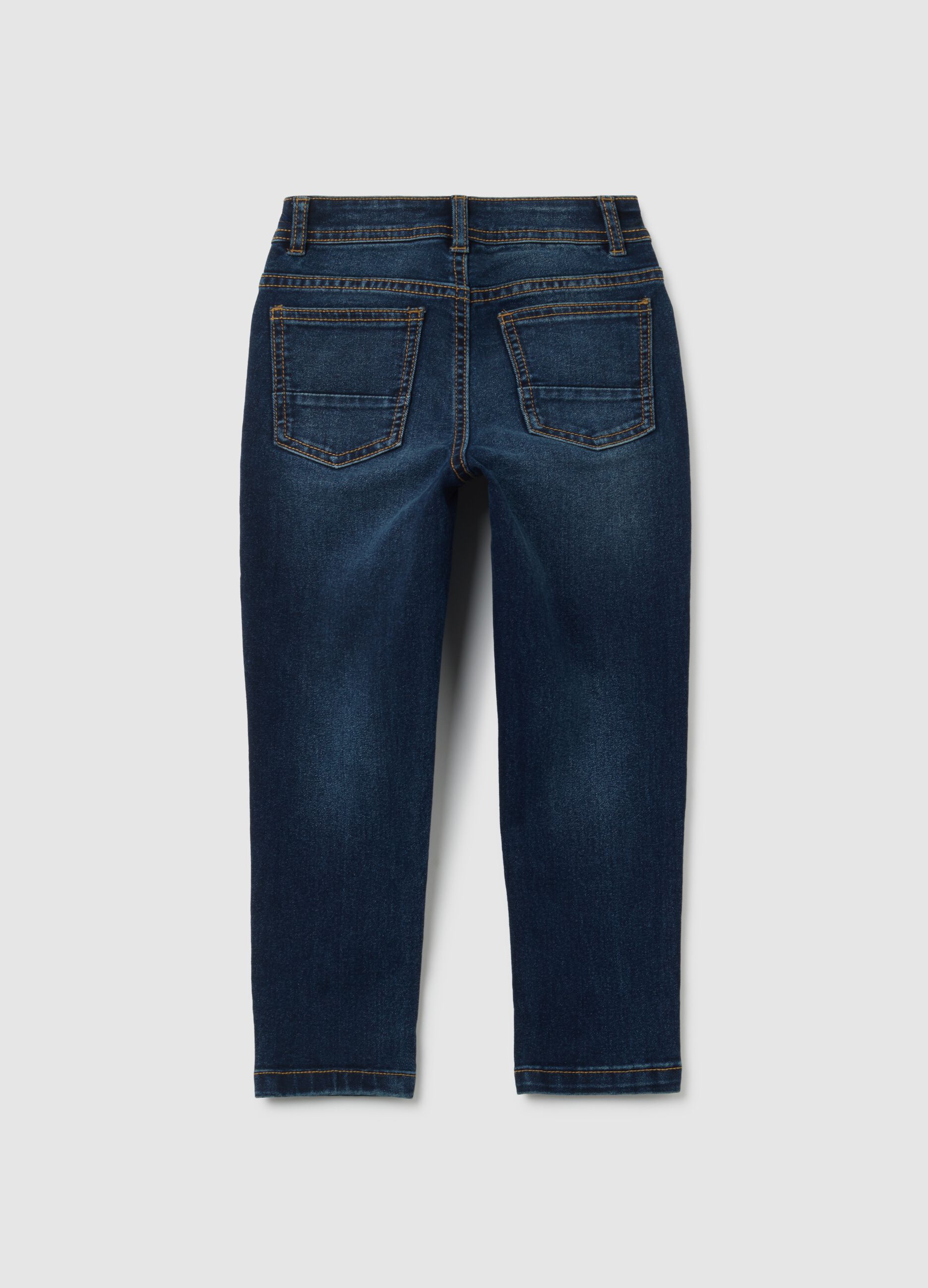 Children's regular fit blue denim jeans