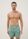Green swim shorts with elasticated waistband_0