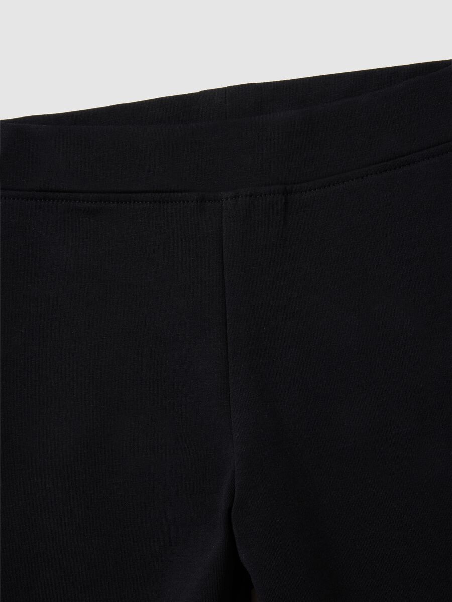 Girl's set in black and white cotton regular fit with Mickey print_3