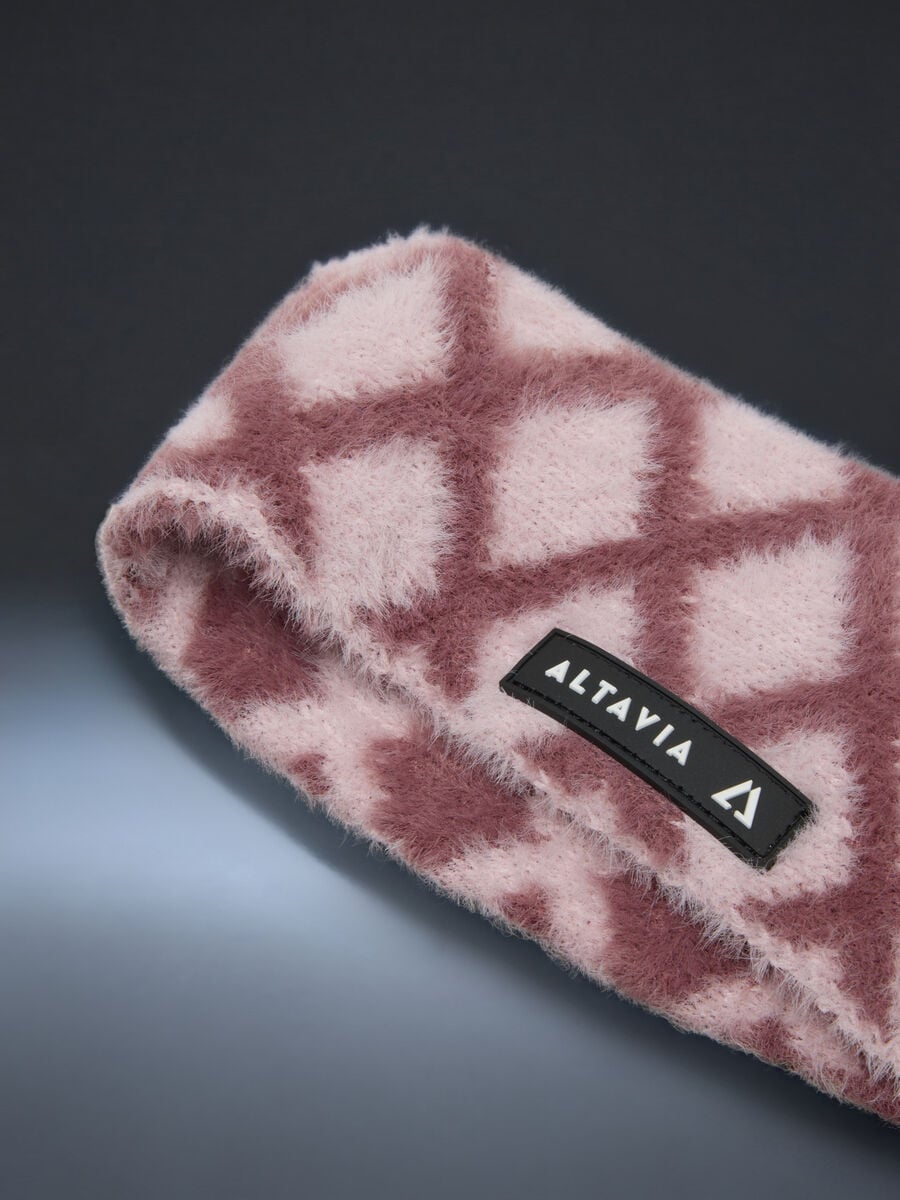 Pink geometric-pattern headband ALTAVIA WITH DEBORAH COMPAGNONI_1