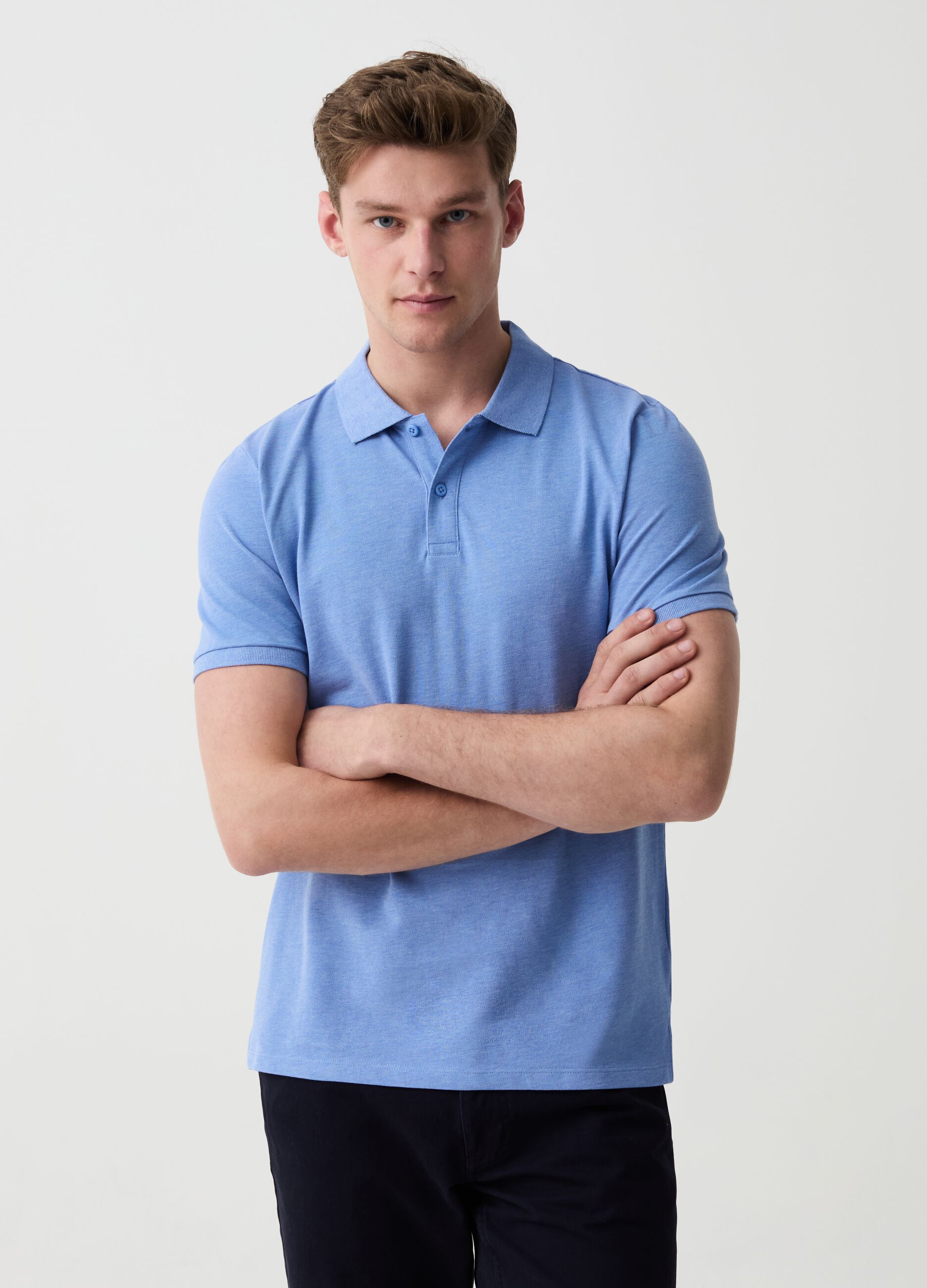 Cotton pique polo shirt