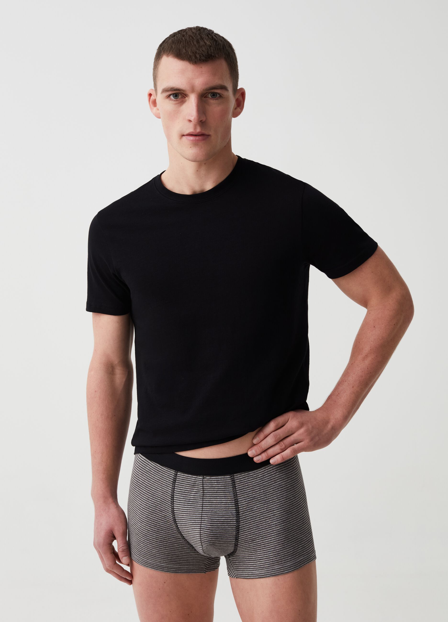 Ovs Tripack boxer in cotone bio stretch