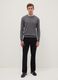 Grey crew neck cotton blend jumper regular fit_1