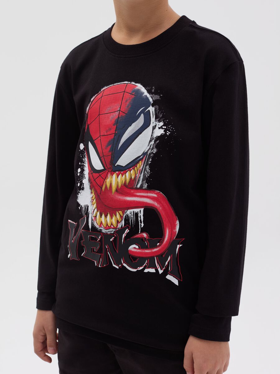 T-shirt a maniche lunghe stampa Venom_1