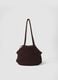 Brown crossbody bag in cotton-viscose blend_1