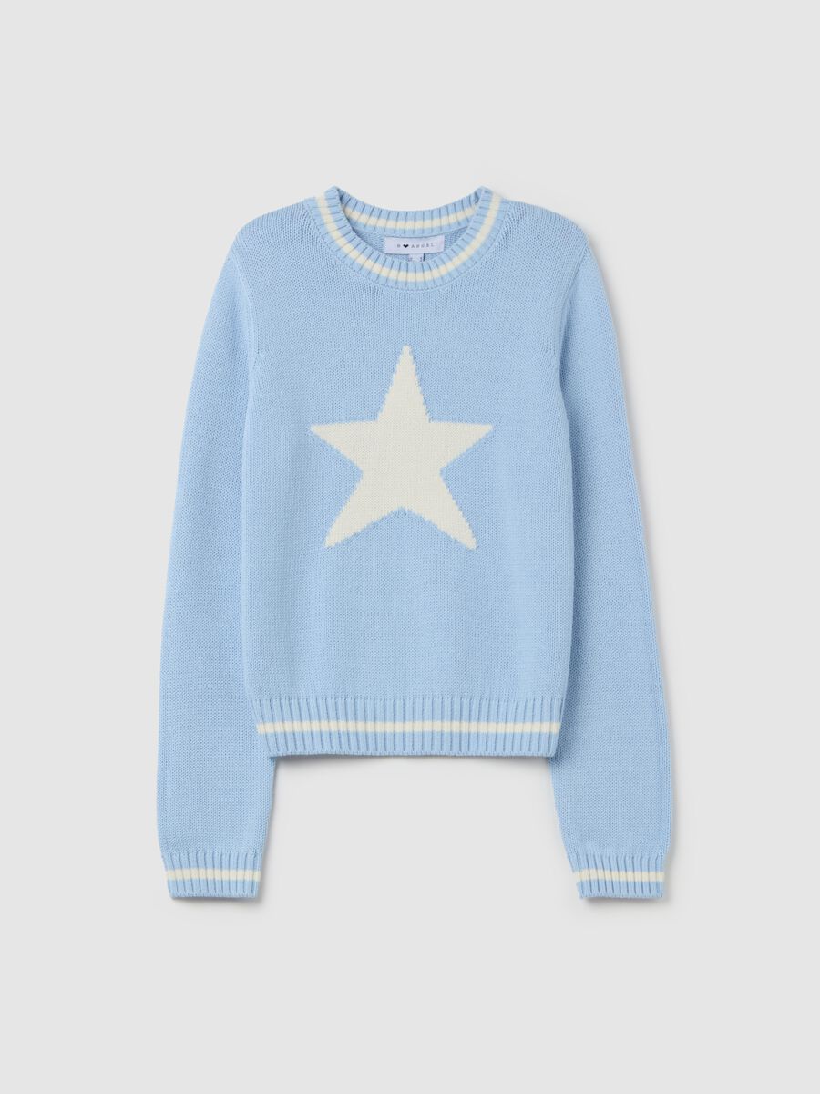 Jacquard pullover with star_4
