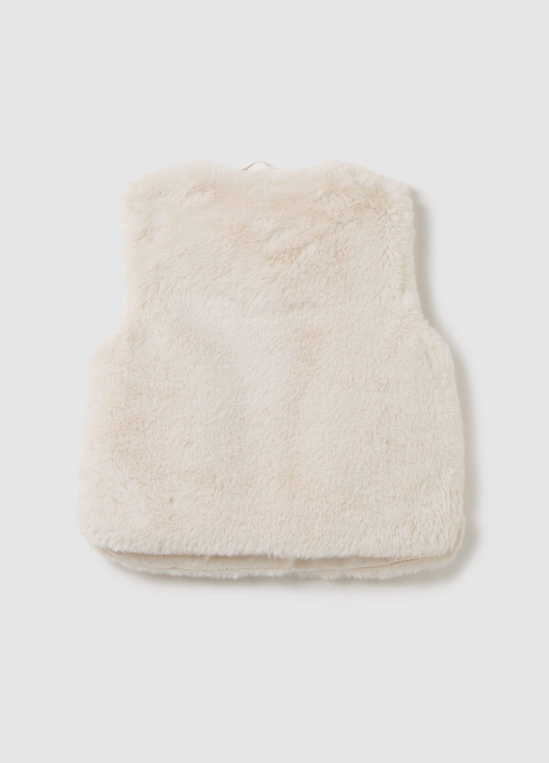 Baby Girl Beige Vest Regular Fit