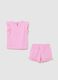 Girls&rsquo; pink regular-fit summer outfit in cotton_1