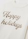 “Happy Holidays" Christmas Jumper with sequins_5