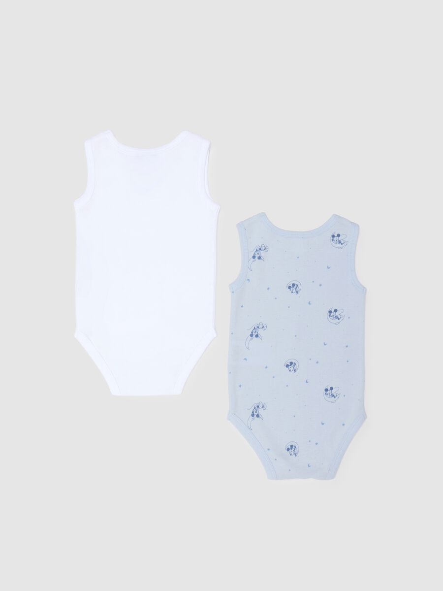 Bipack body in puro cotone multicolor da neonato con stampe Topolino_1