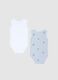 Bipack body in puro cotone multicolor da neonato con stampe Topolino_1