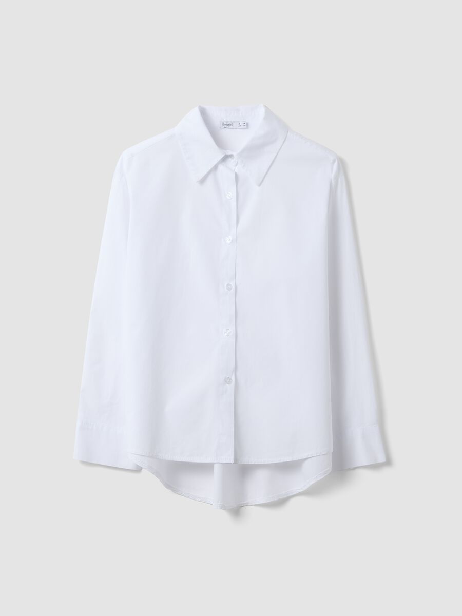 Camicia bianca in puro cotone slim fit_4
