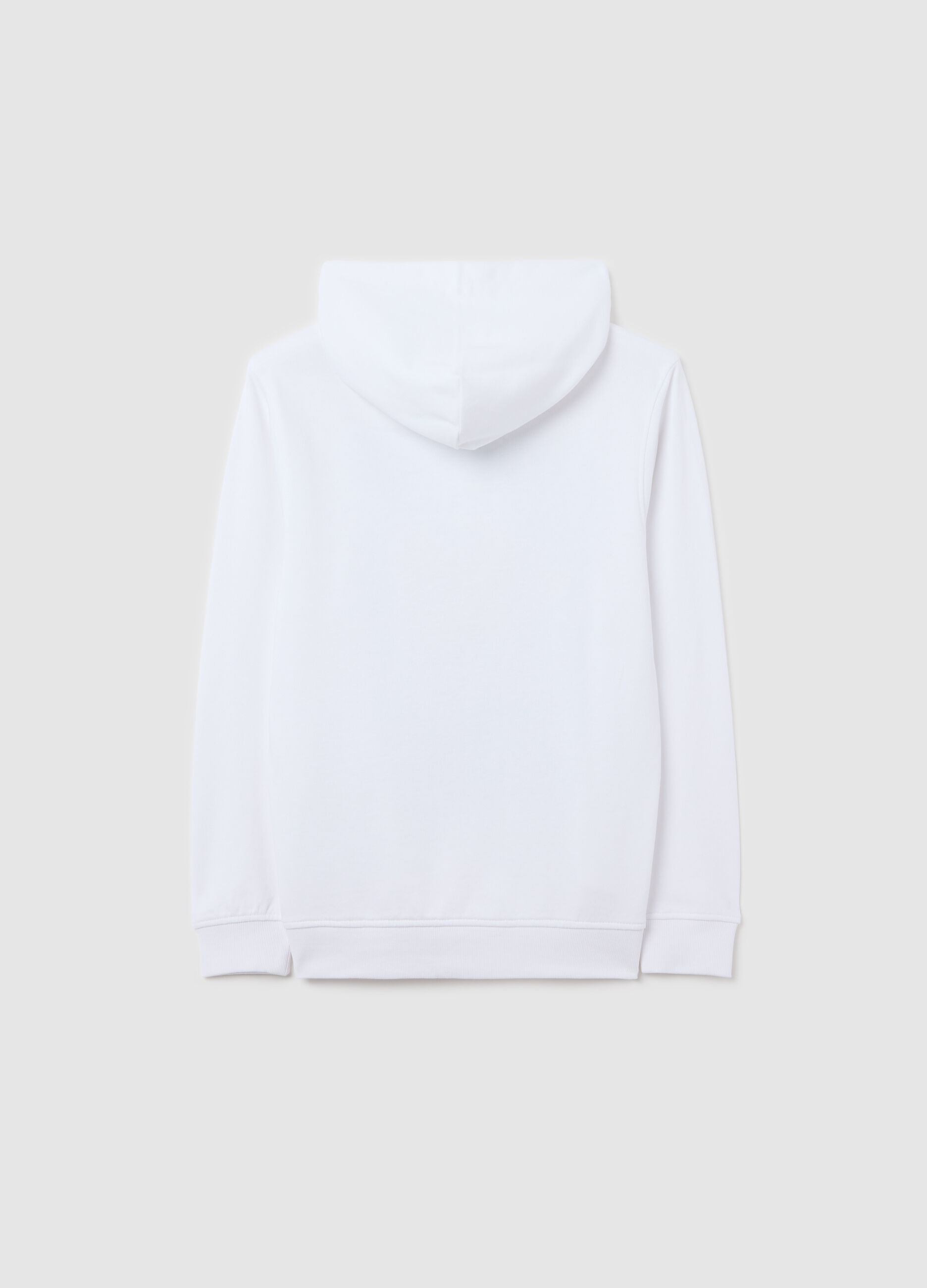 French terry sweatshirt with "Skate it OFF" and hood