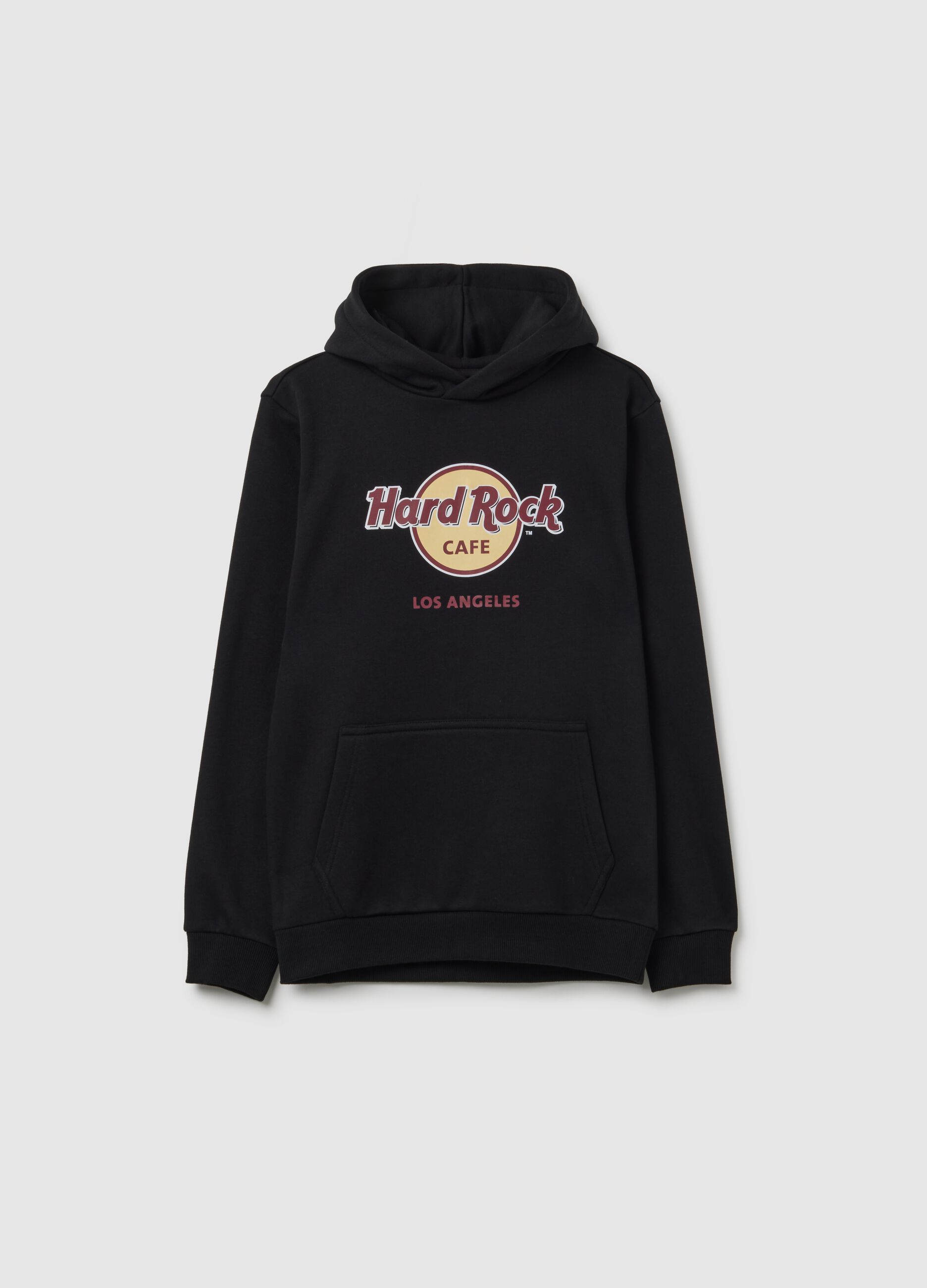 Children's black cotton blend sweatshirt regular fit