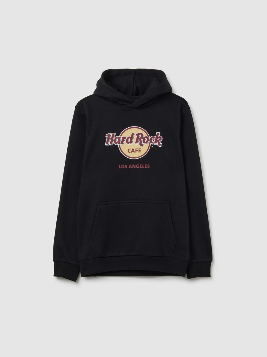 Children's black cotton blend sweatshirt regular fit_0