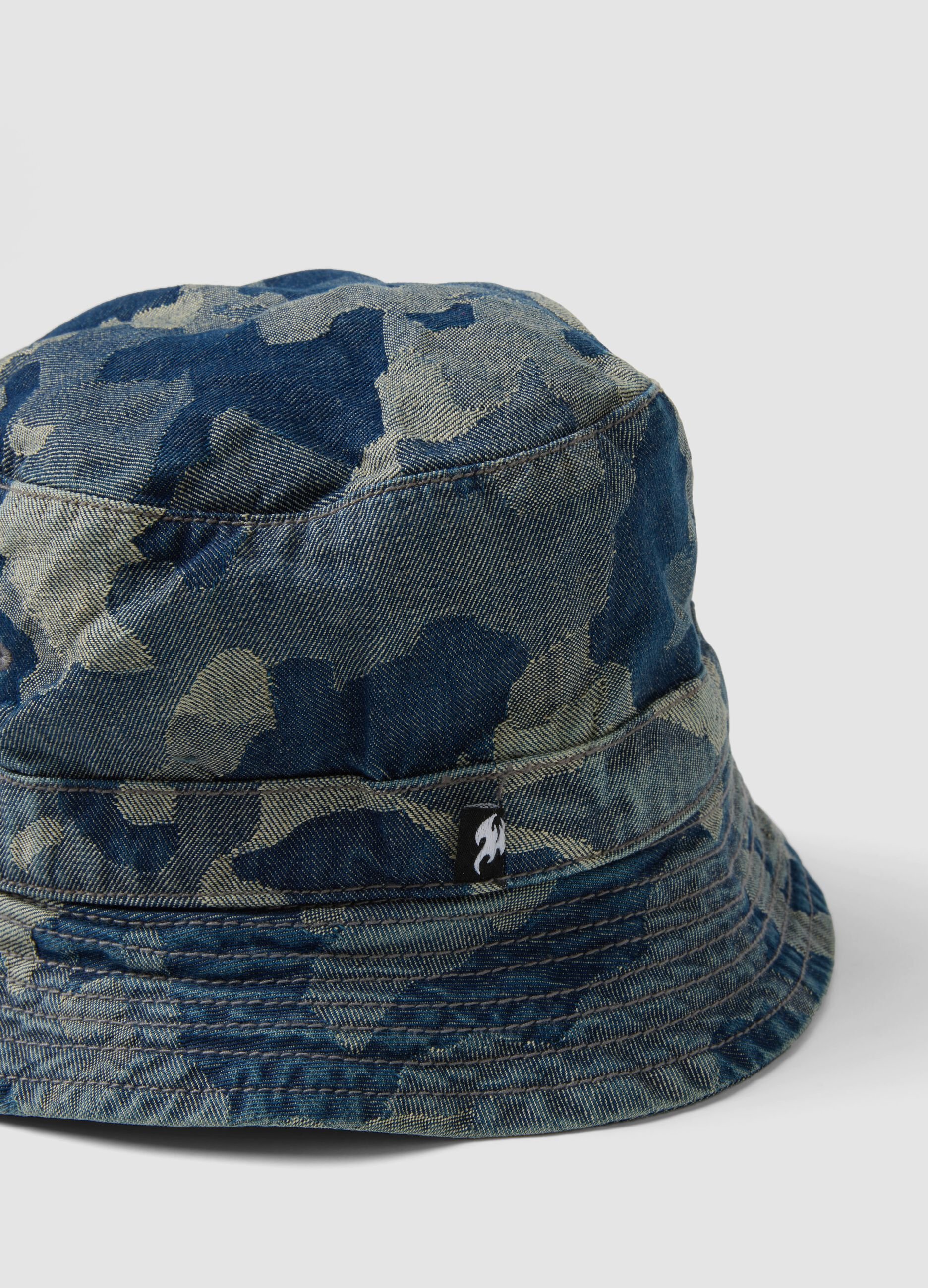 Blue pure cotton bucket hat
