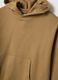 Felpa in misto cotone beige regular fit con cappuccio_5