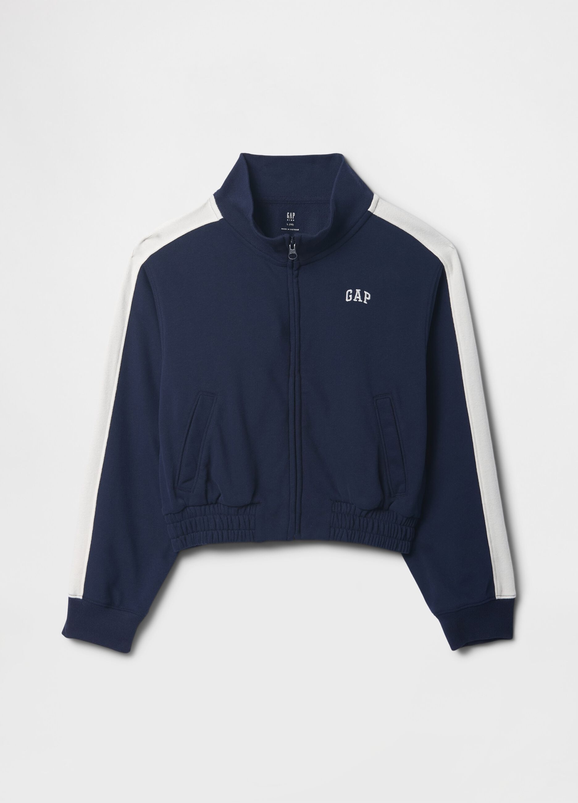 Blue zip-front hoodie for girls GAP Kids