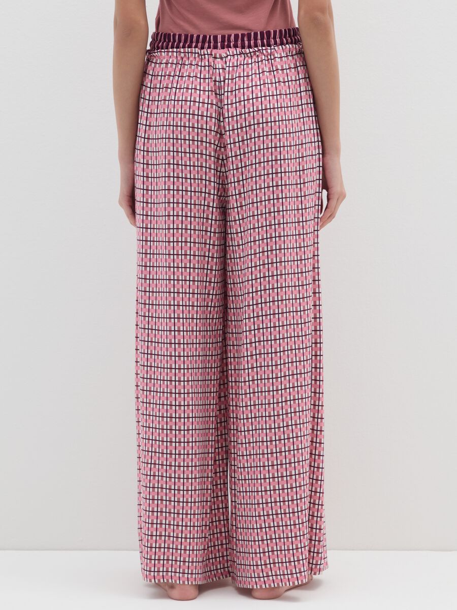 Multicolour Striped Pyjama Trousers with Elastic Waist_2