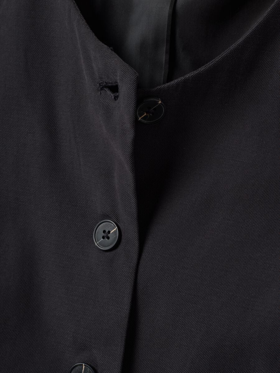 Gilet nero in misto viscosa slim fit_6