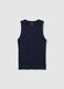 Women's Pure Cotton Blue Tank Top_4
