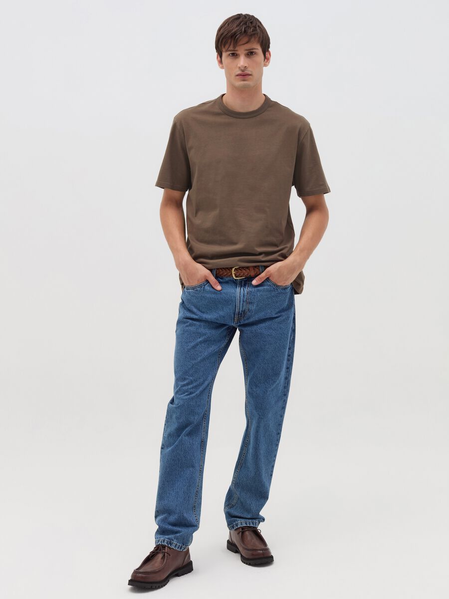 Cotton T-shirt with round neck_1