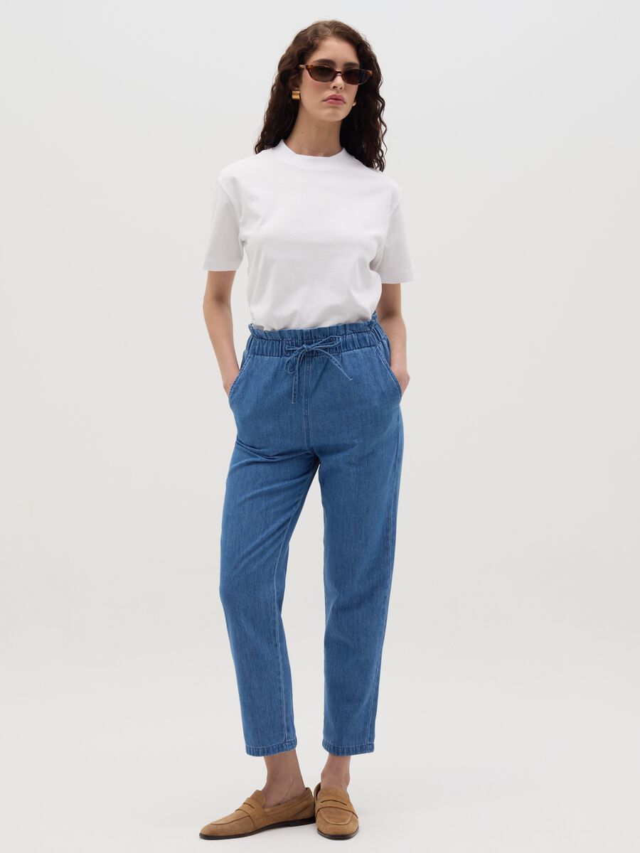 Solid colour cotton T-shirt_1