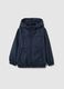 Regular fit blue fabric kids' jacket_0
