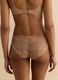 Beige regular fit briefs with lace details_2