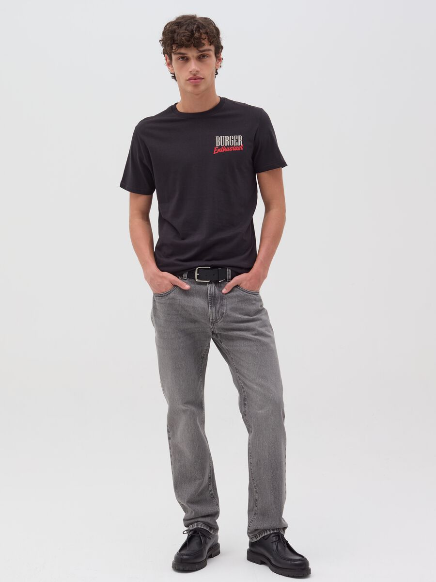 T-shirt con stampa "Burger Enthusiast"_1