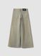 Girls&rsquo; grey wide-leg pure cotton jeans_1