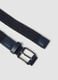 Blue braided belt with buckle_1