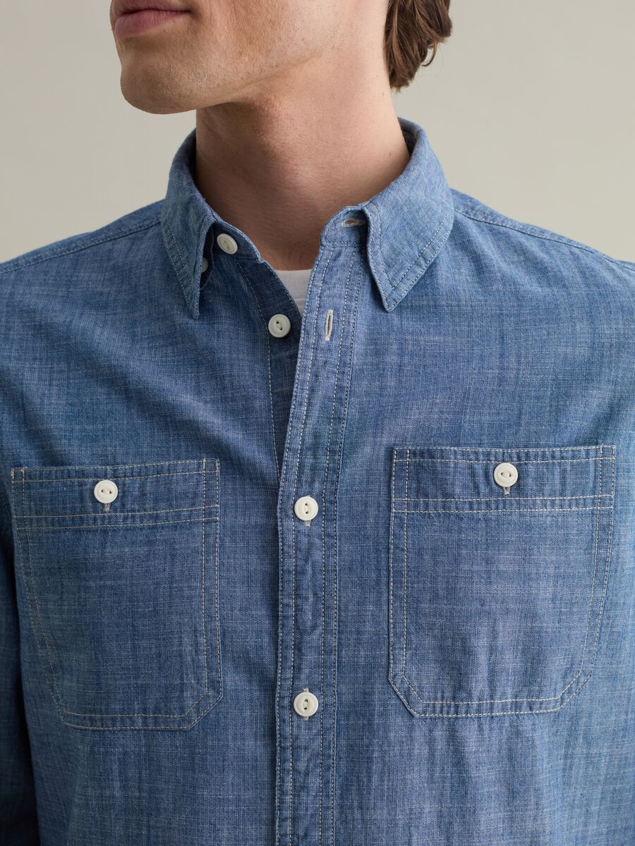 Iridescent cotton shirt with pockets_3