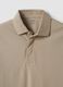 Grey long-sleeve stretch-cotton polo shirt, regular fit_1