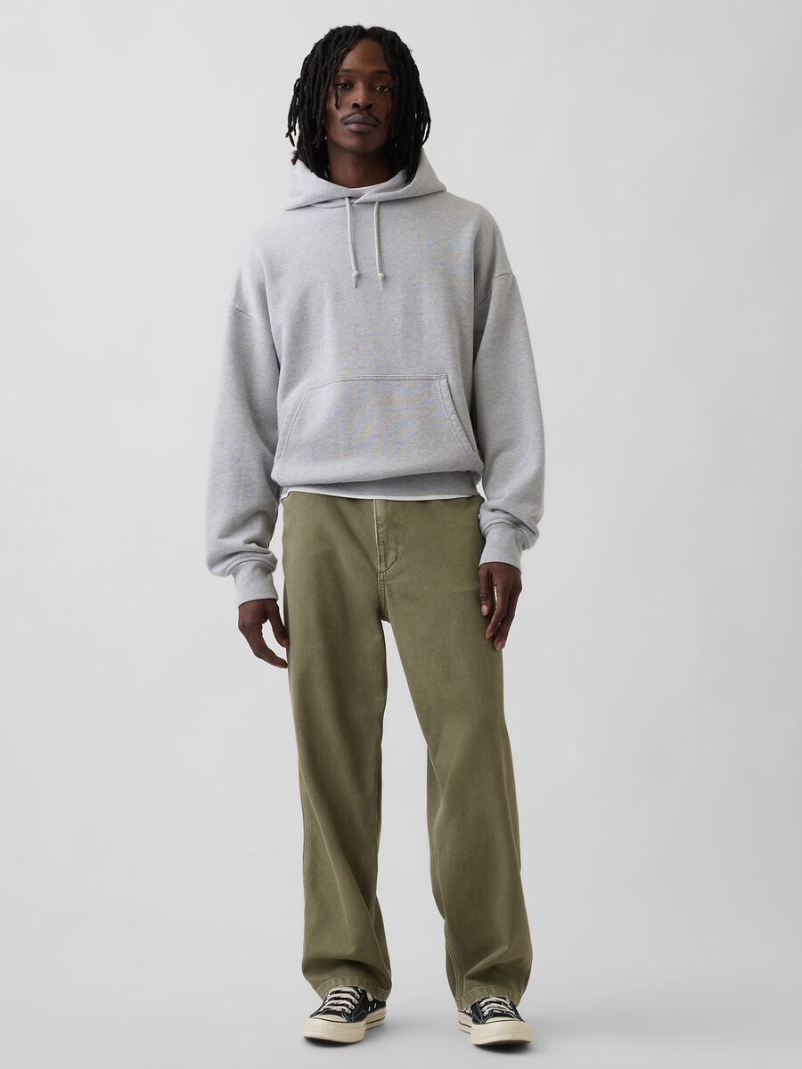 Cotton and lyocell blend trousers_0