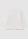 Maglietta da neonato in puro cotone bianca regular fit_1