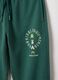 Children's regular fit green pure cotton joggers_3
