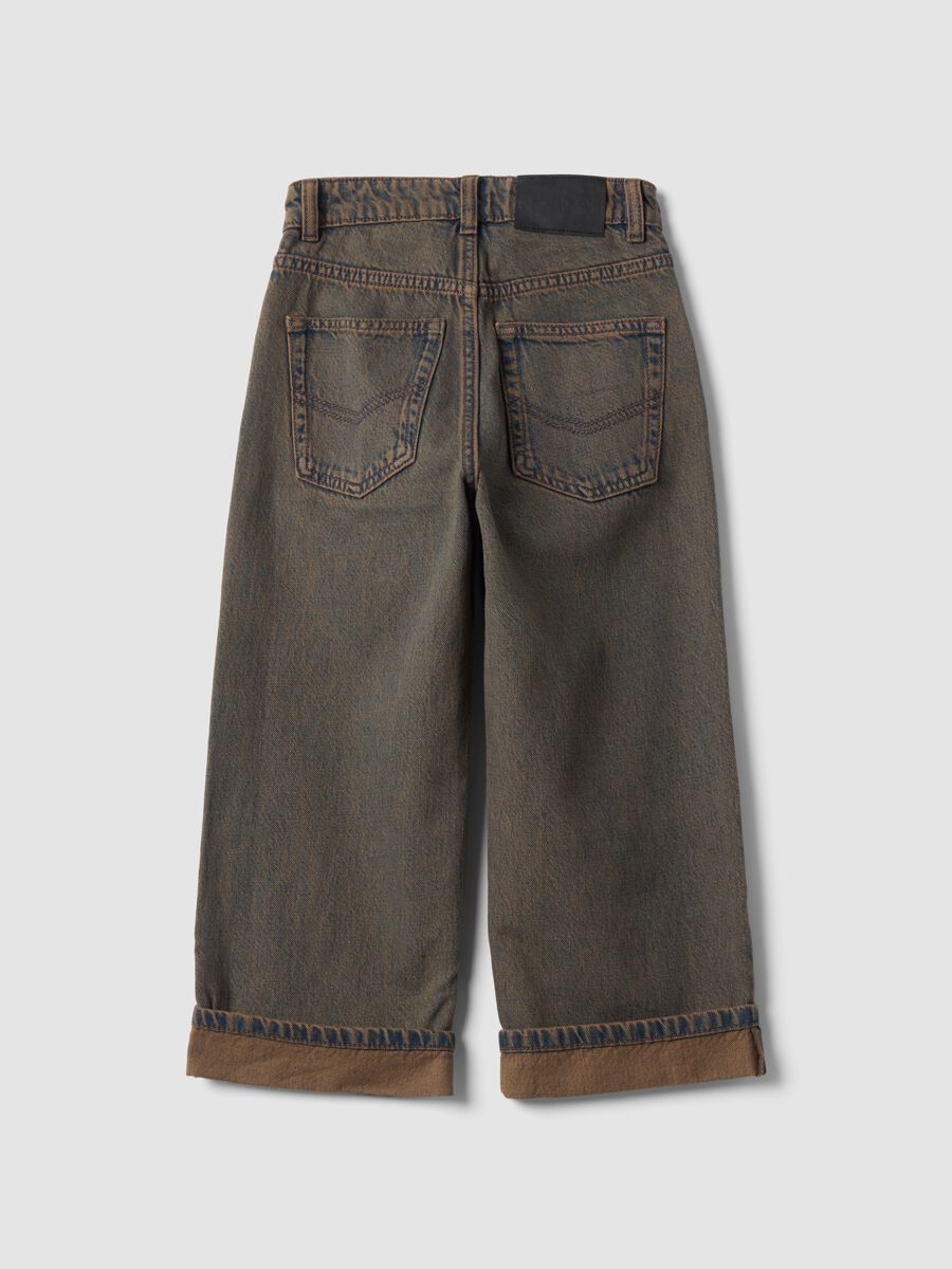 Grey pure cotton regular-fit jeans_5