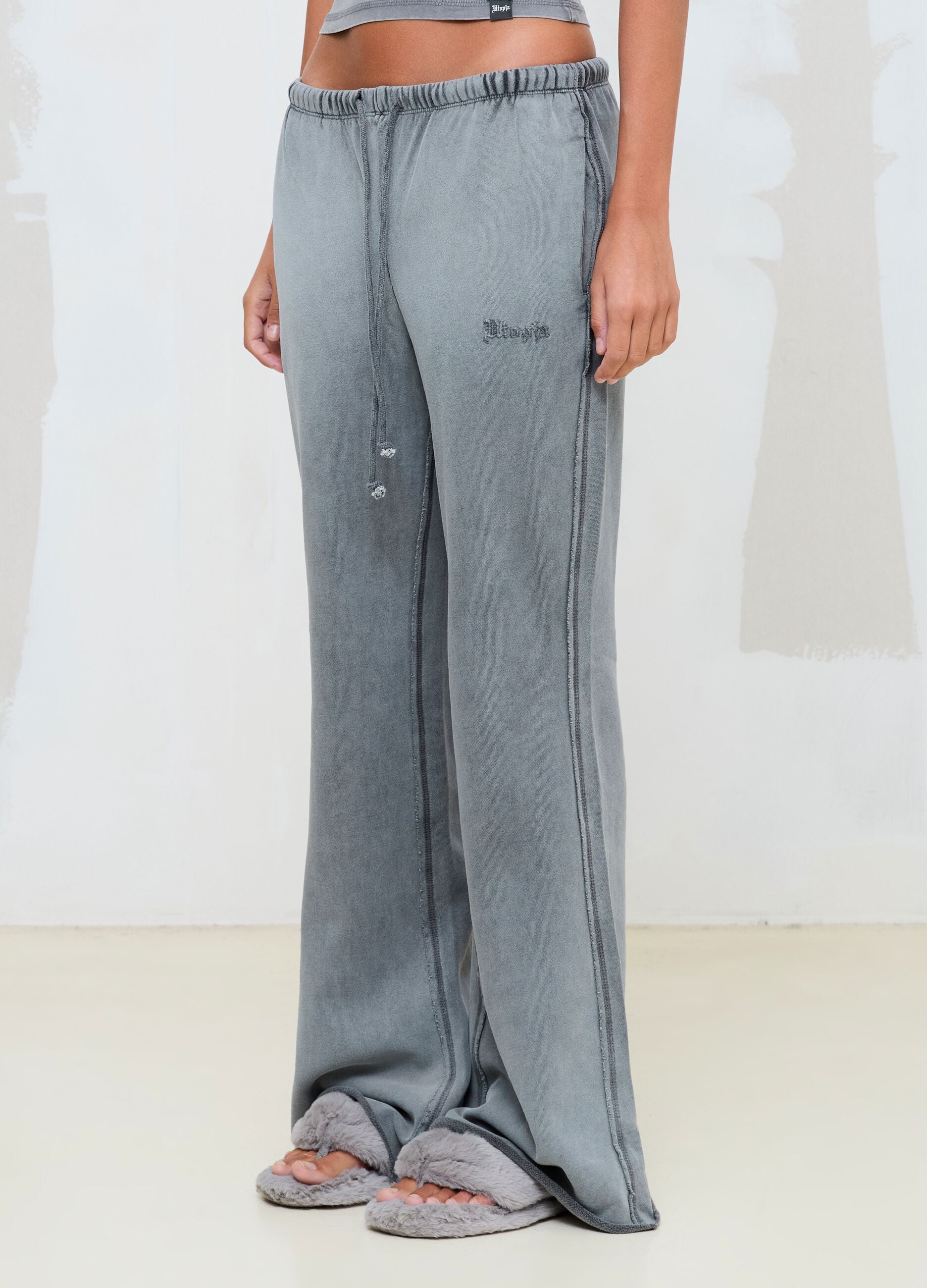 Flared Sweatpants in Vintage Grey