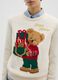 White Round Neck Christmas Jumper Regular Fit_3