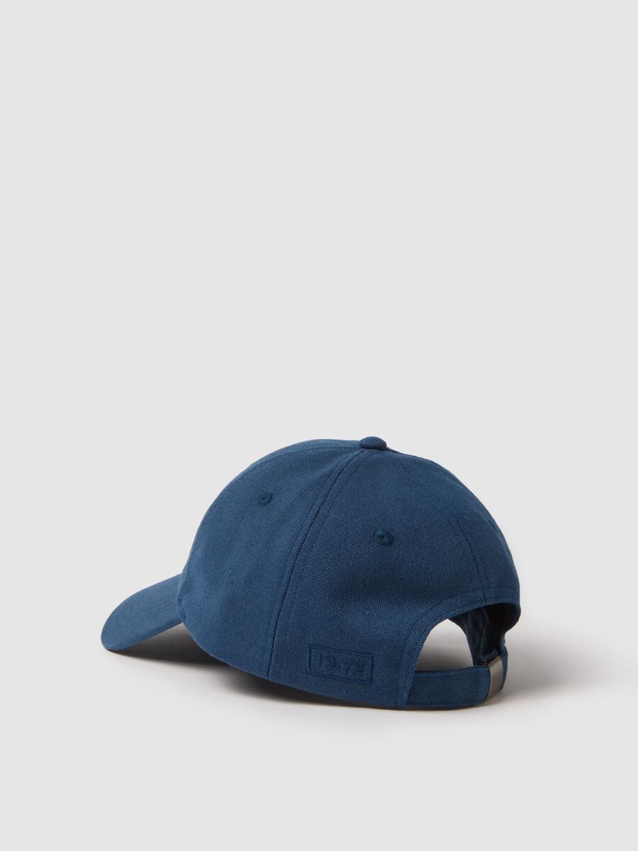 Pure cotton blue baseball cap_1